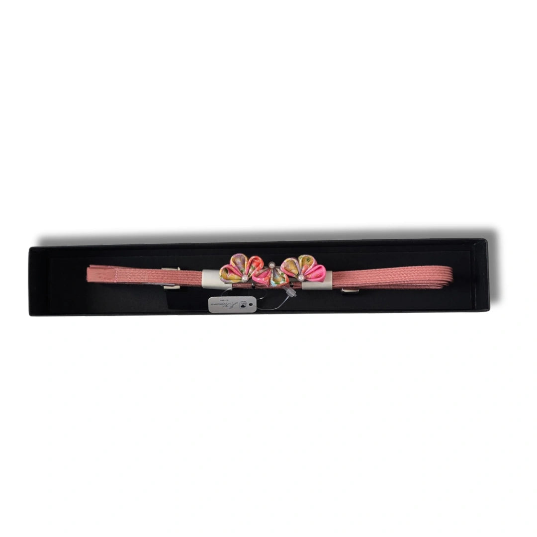 Vintage Obijime Rosa mit Obidome Blüte unbenutzt