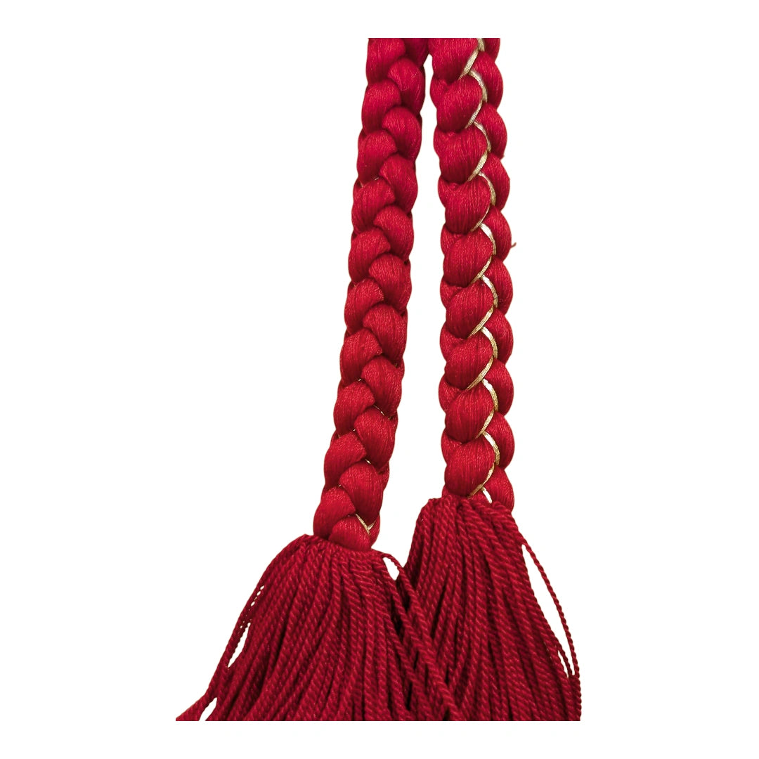 Vintage Obijime Rot mit Gold