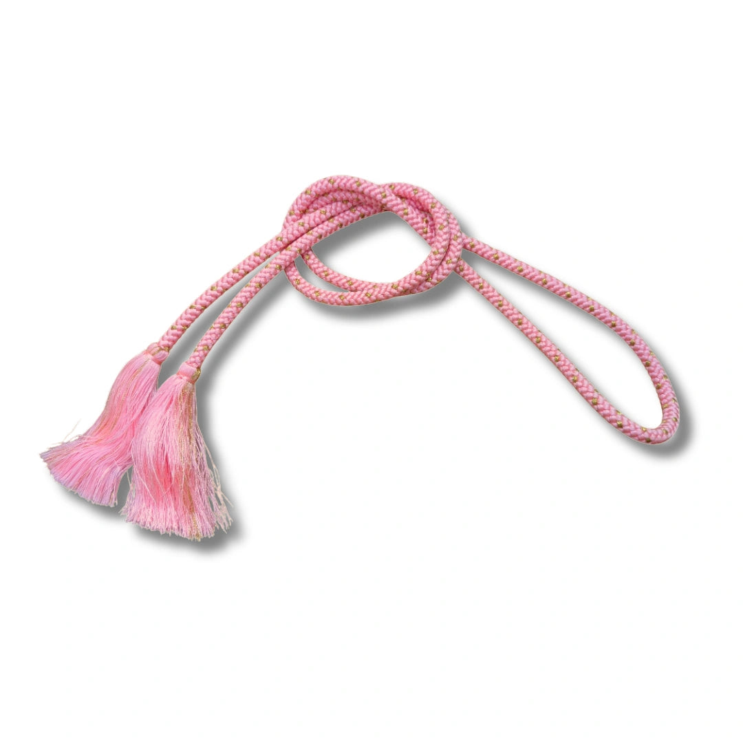 Vintage Obijime Rosa mit Gold