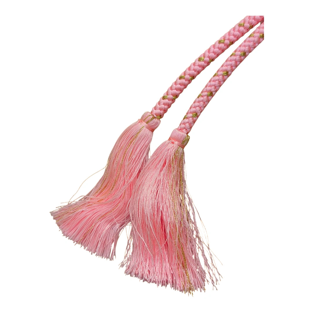 Vintage Obijime Rosa mit Gold