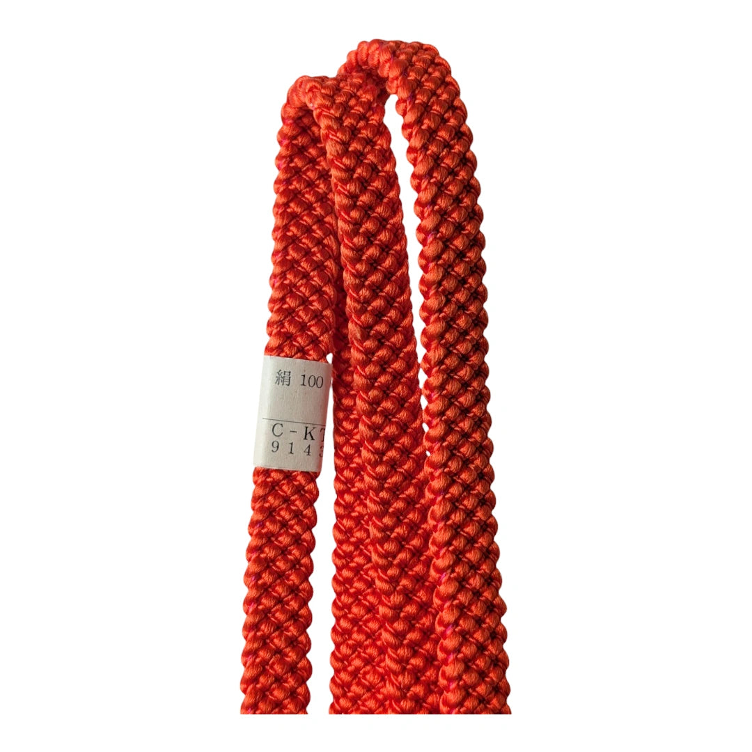 Vintage Obijime Rot / Orange unbenutzt