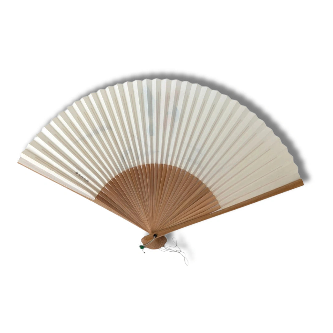 Vintage japanischer Sensu Handfächer Eisvogel