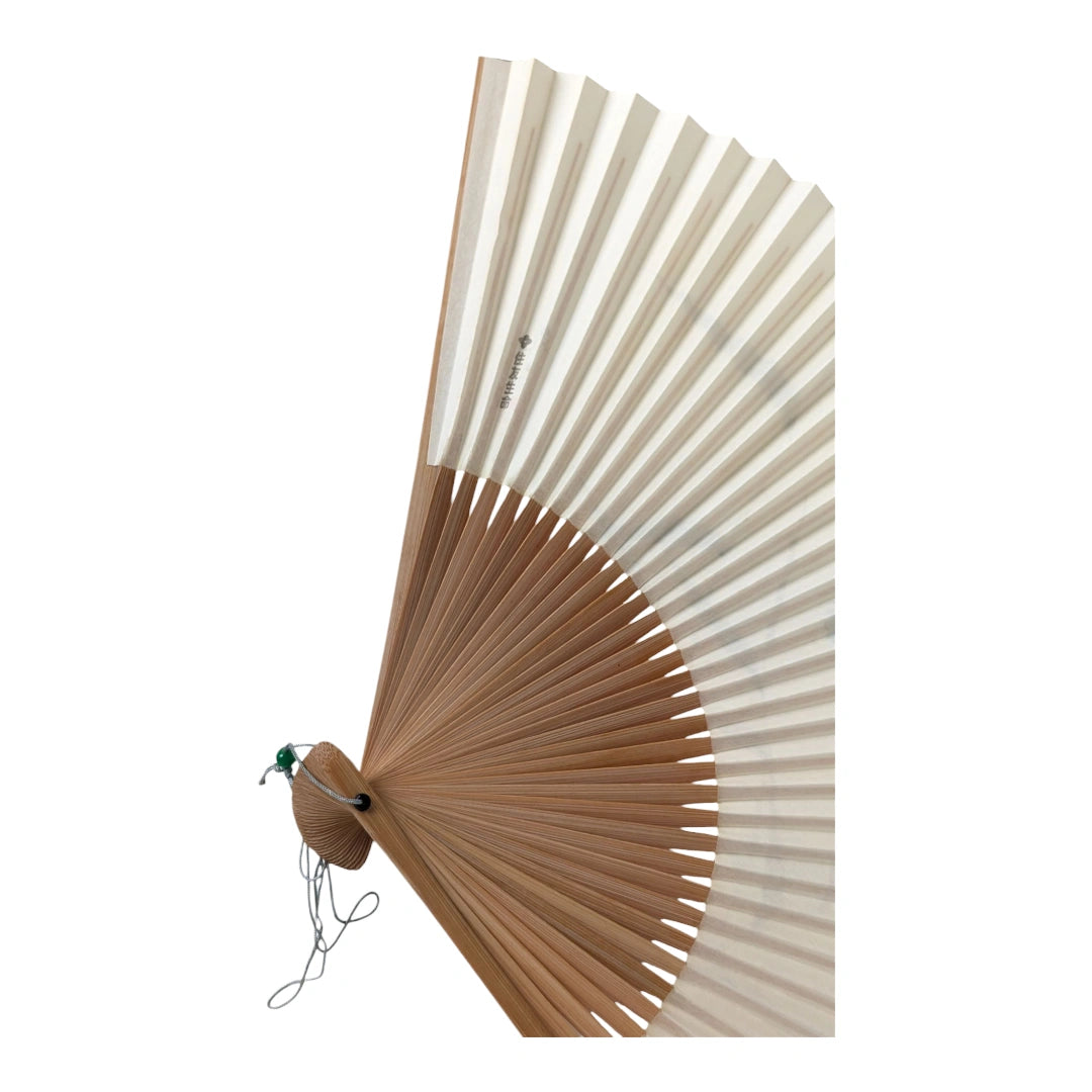Vintage japanischer Sensu Handfächer Eisvogel