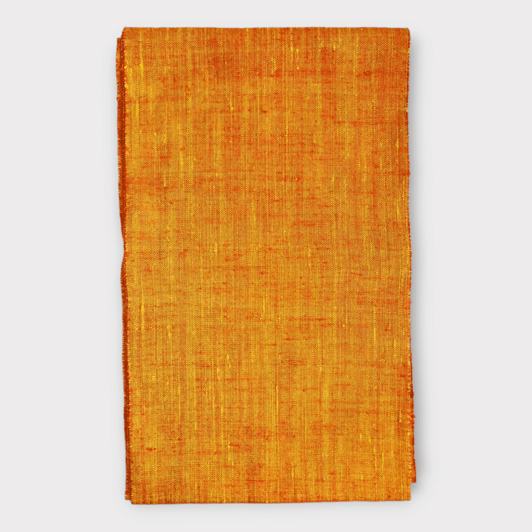 Vintage Hiraki shitate Nagoya Obi Orange Gelb