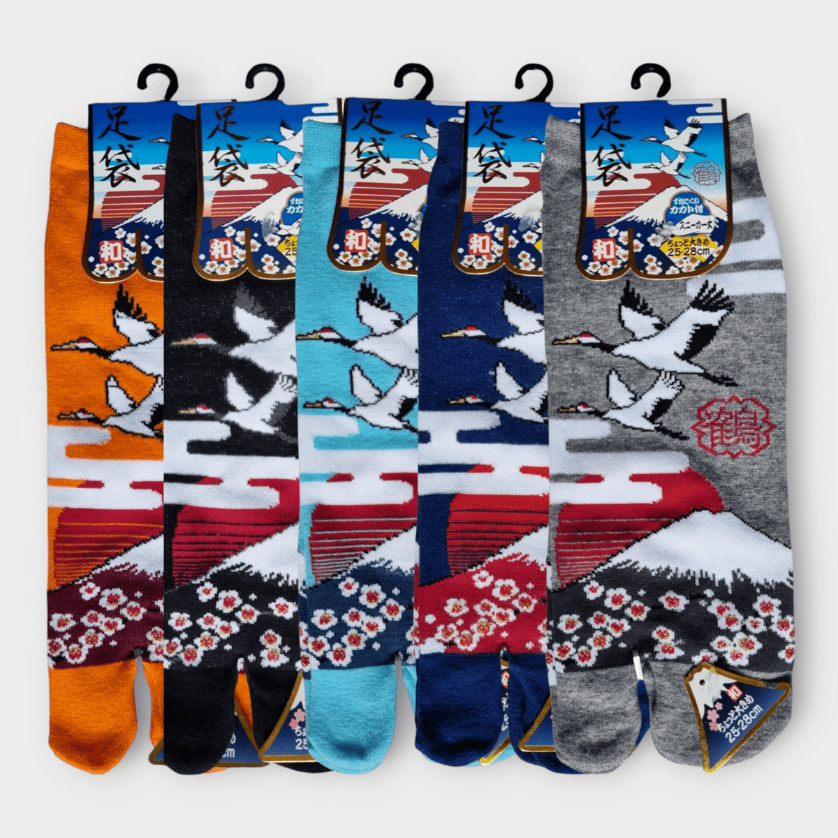 Kurze Tabi Socken Zehensocken Kranich 39-43