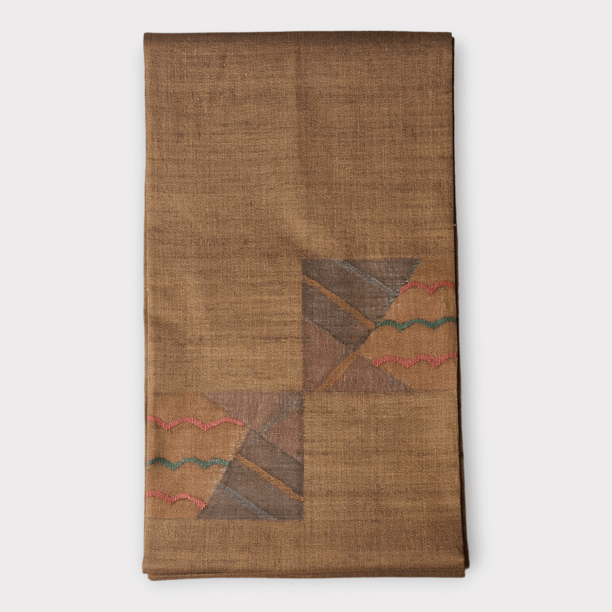 Vintage Kyobukuro Obi Gelbbraun