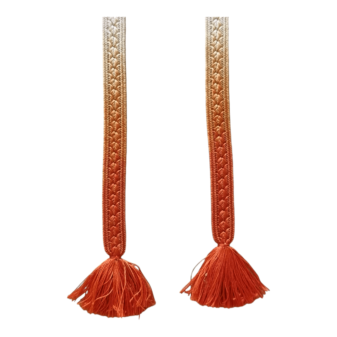 Vintage Haori Himo Weiß Orange