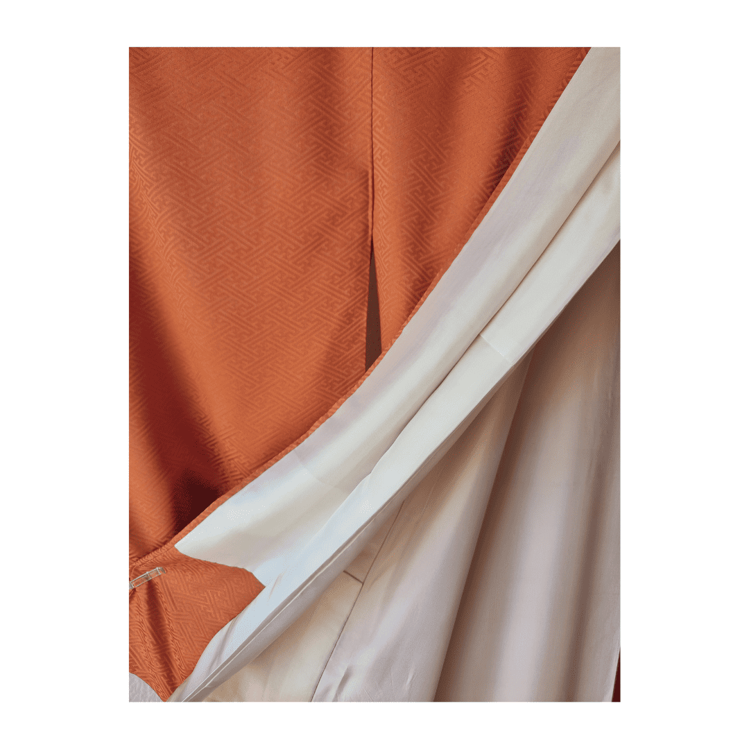 Vintage Iro-Tomesode Kimono Damen Orange
