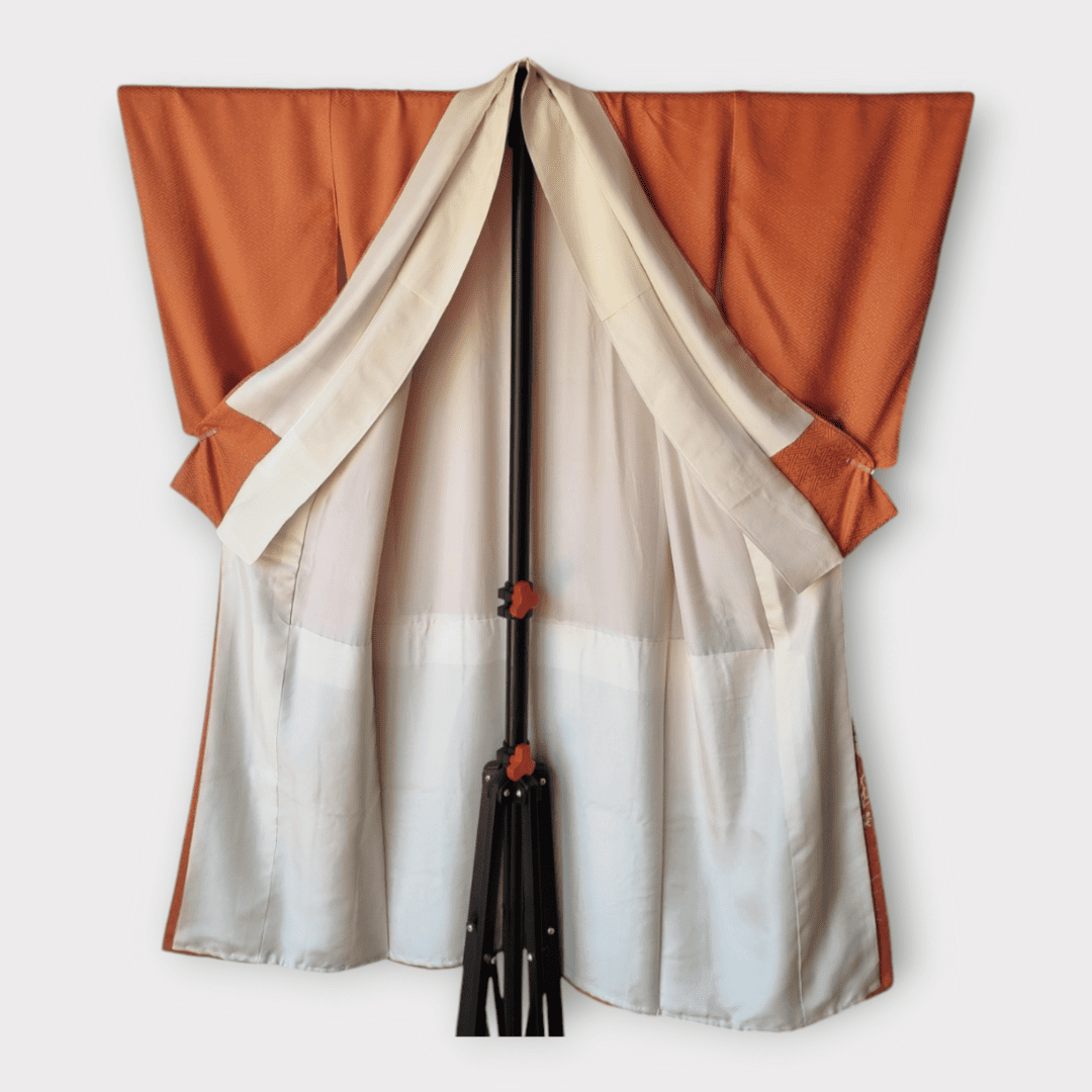 Vintage Iro-Tomesode Kimono Damen Orange