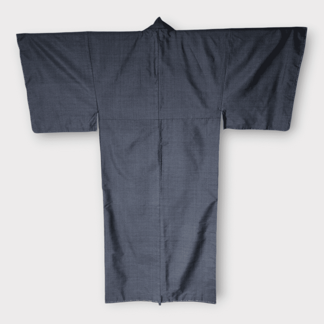 Vintage Oshima Tsumugi Kimono Ensemble Herren ungetragen