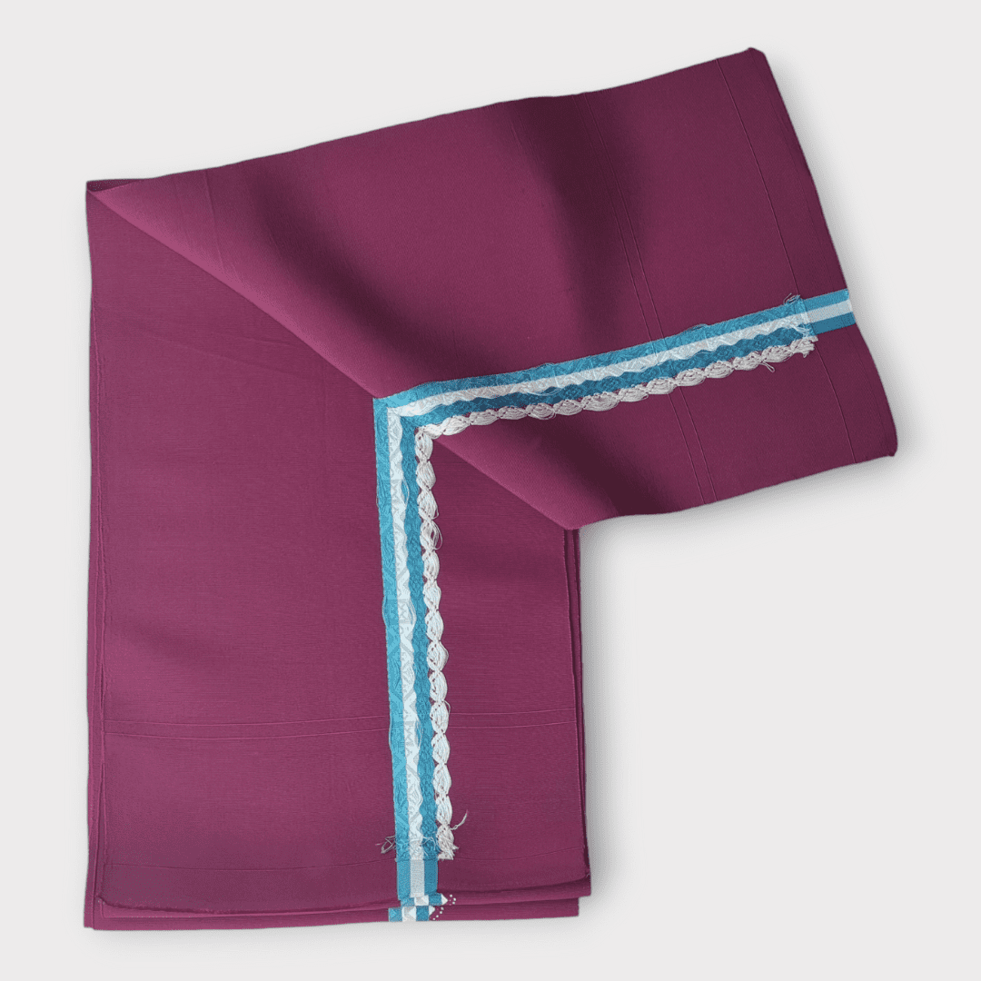 Vintage Hitoe Obi Weinrot