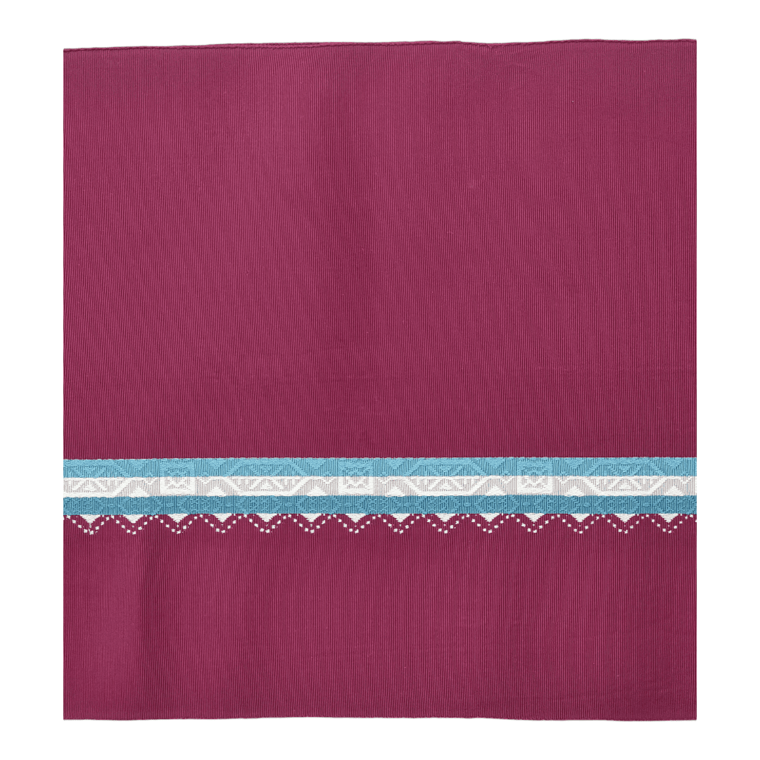 Vintage Hitoe Obi Weinrot