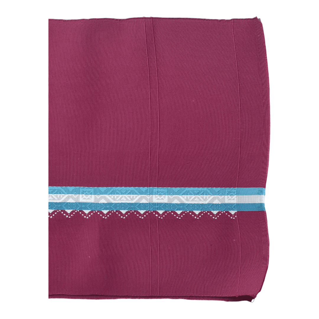 Vintage Hitoe Obi Weinrot