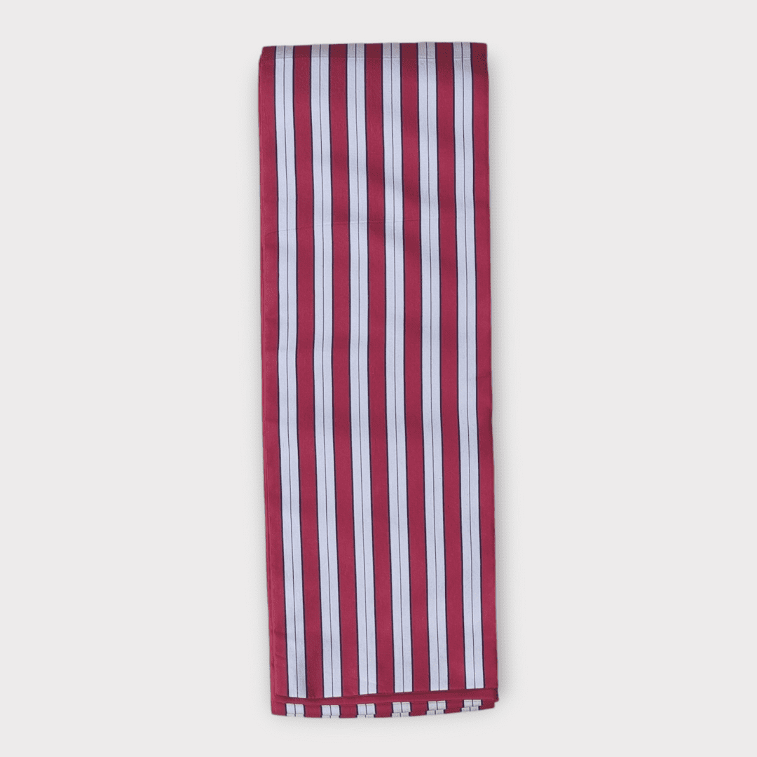 Vintage Hanhaba Obi wendbar Rot gestreift