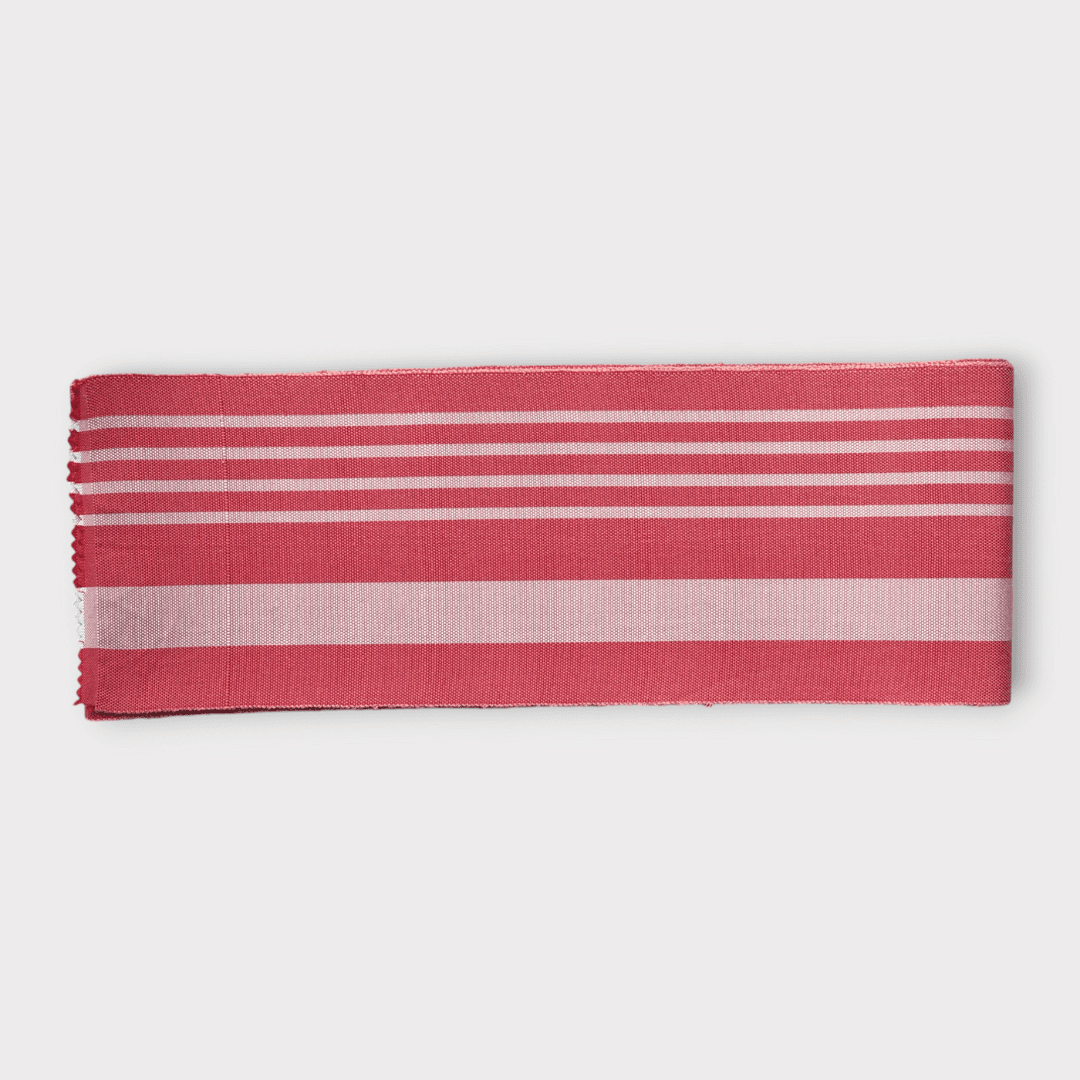 Vintage Hanhaba Obi Rot Streifen