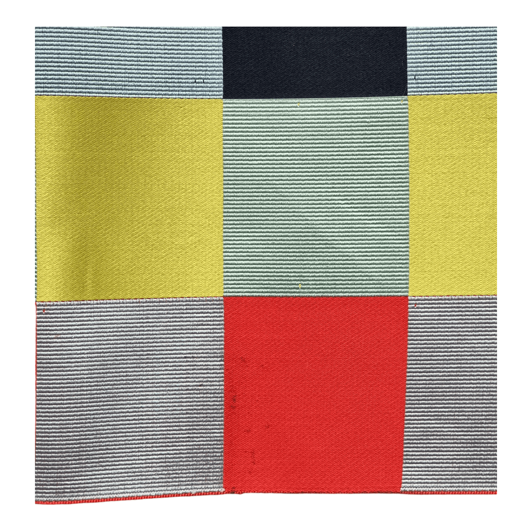 Vintage Hitoe Obi kariert