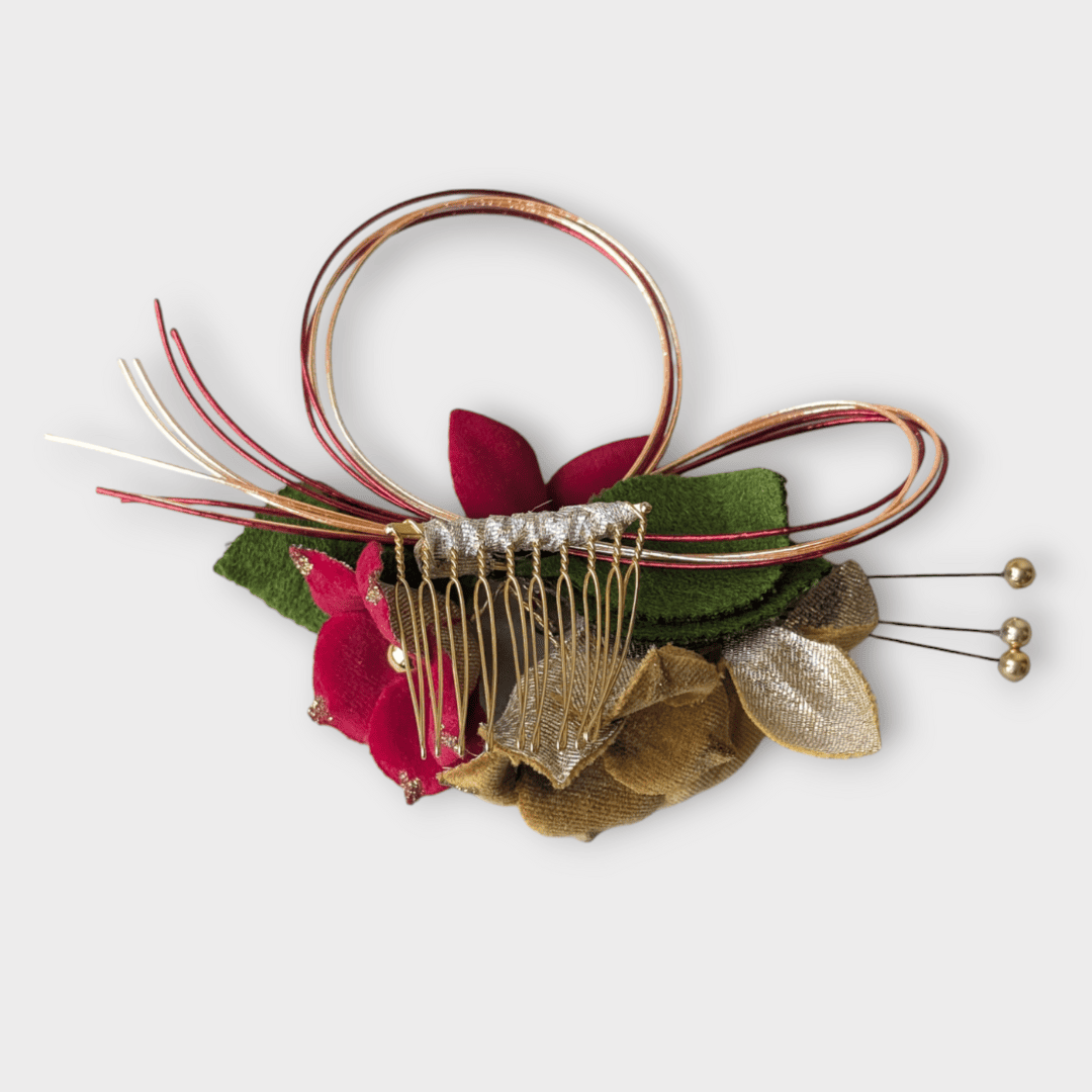 Vintage Kanzashi Set 3-teilig