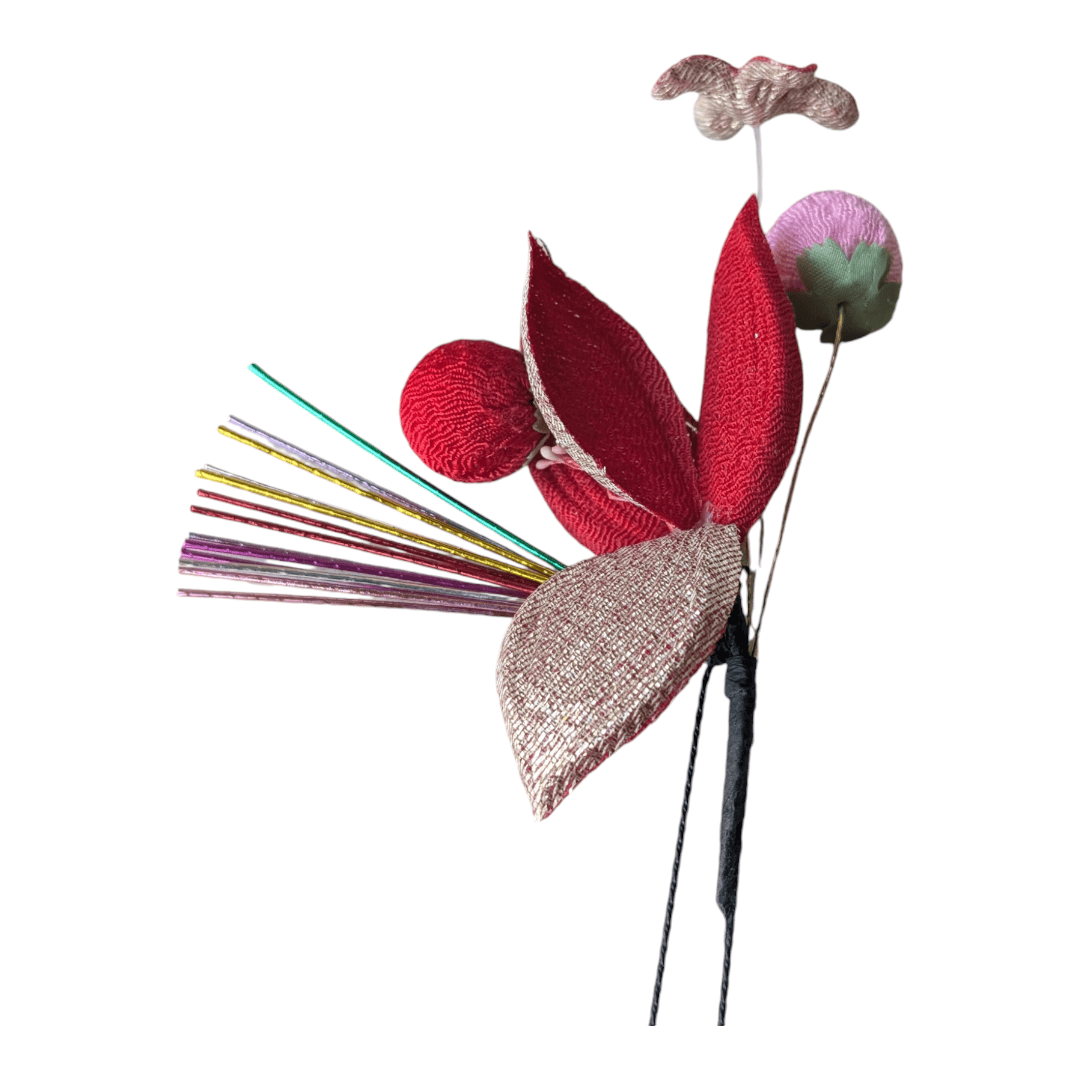 Vintage Kanzashi Set 7 Haarnadeln