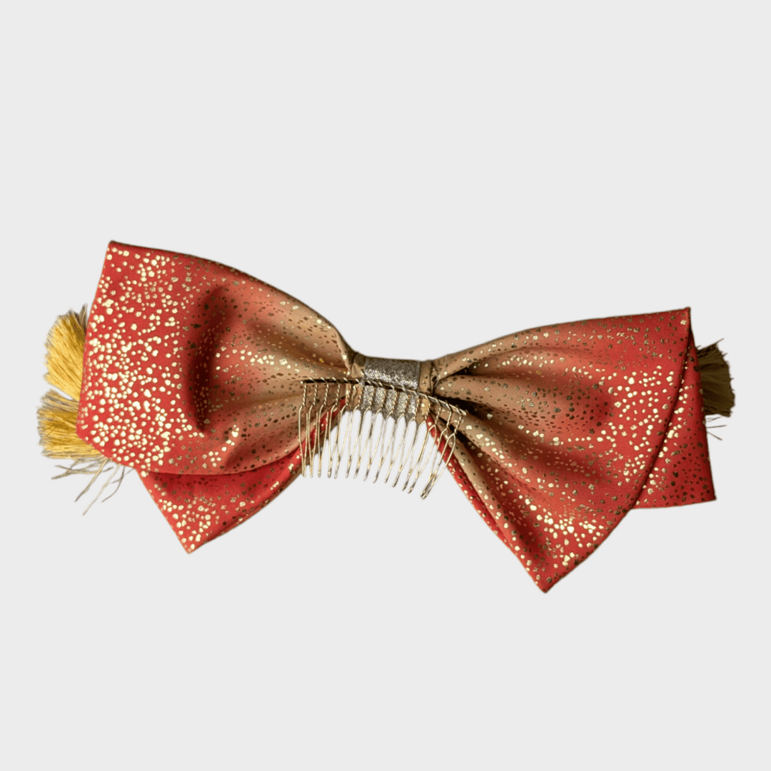 Vintage Kanzashi Schleife Gold