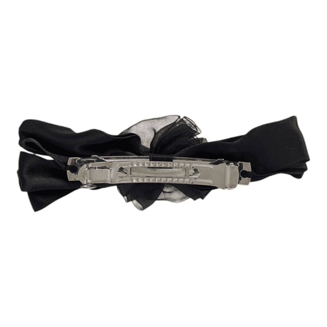 Vintage Kanzashi Schleife Schwarz