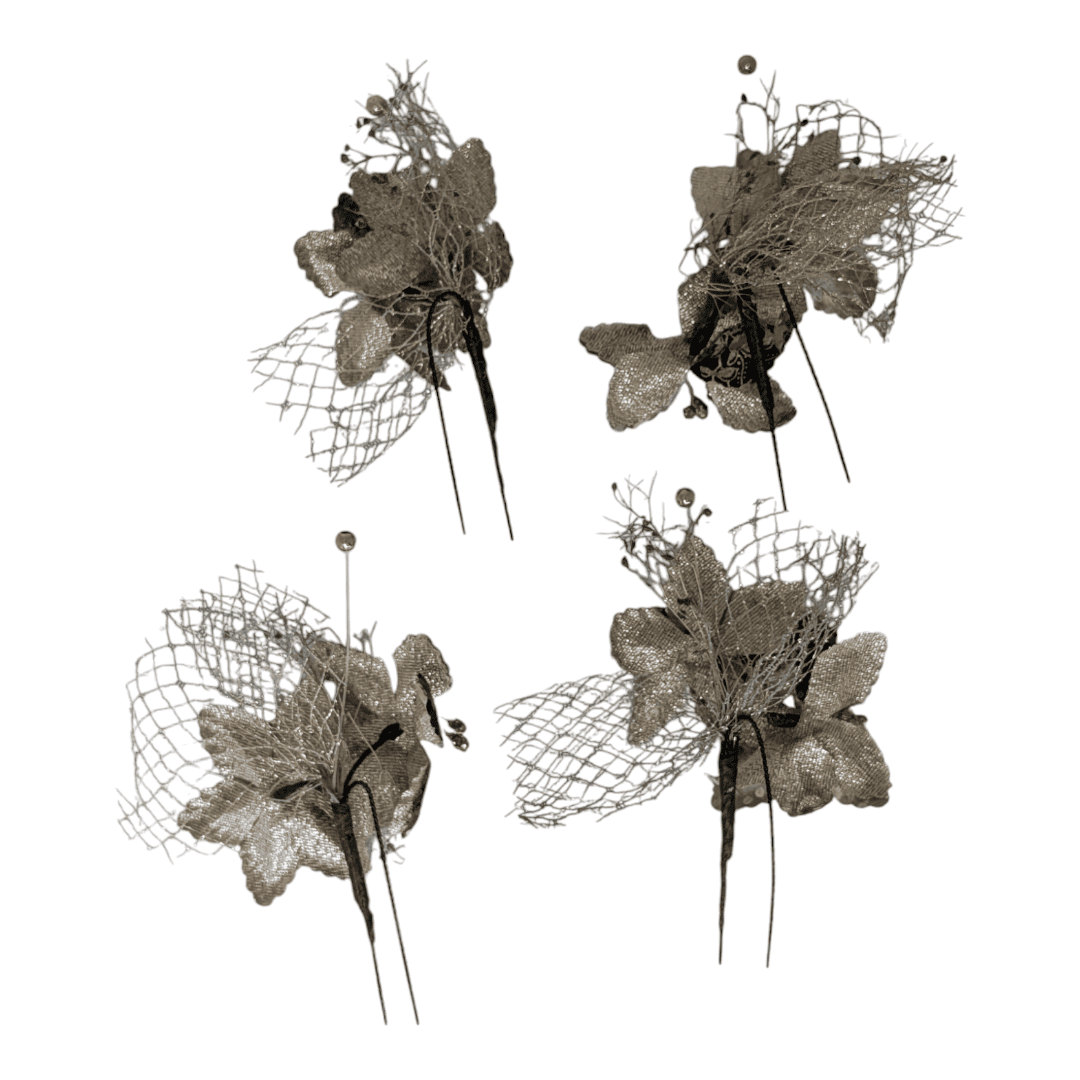 Vintage Kanzashi Set 4-teilig 
