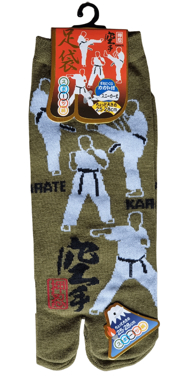 Tabi Socken Zehensocken Karate grün #farbe_Grün
