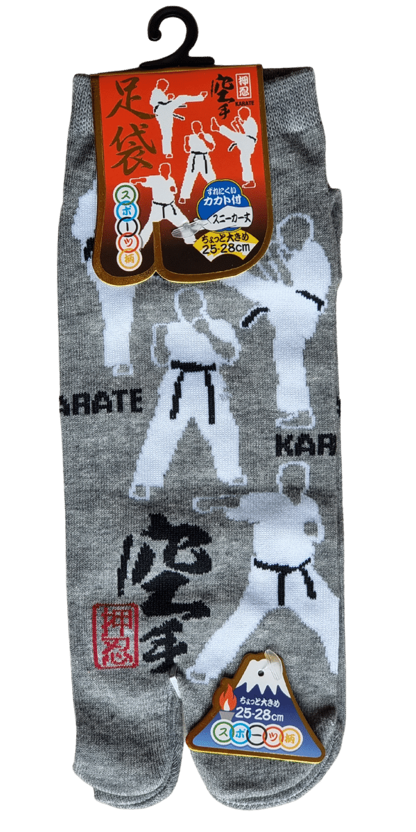 Tabi Socken Zehensocken Karate grau #farbe_Grau