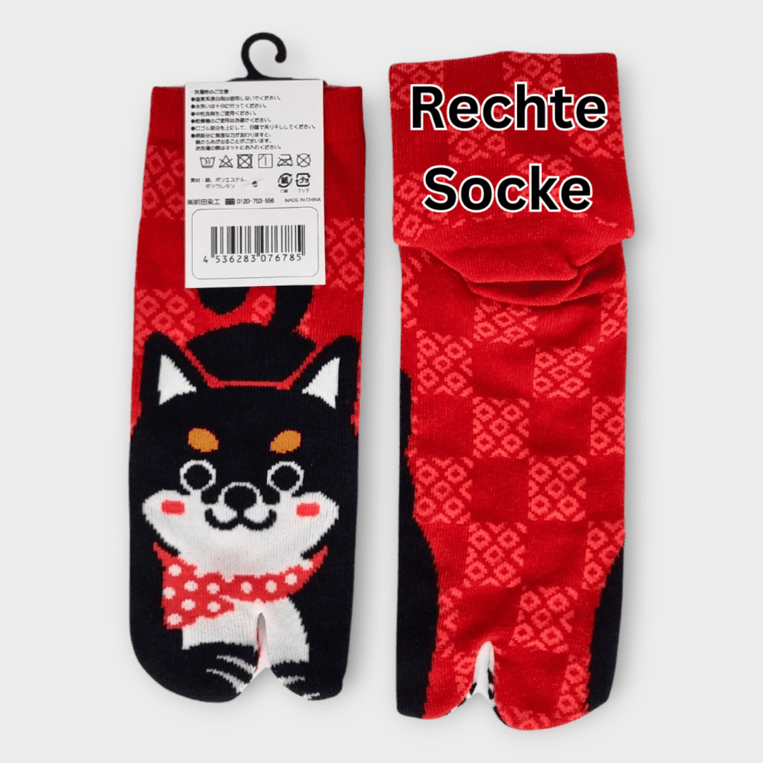 Tabi Socken Zehensocken Shiba Inu Hunde