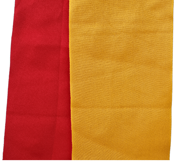Vintage Hanhaba Obi rot-gelb