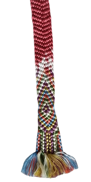 Vintage Haori Himo Rosa Regenbogen