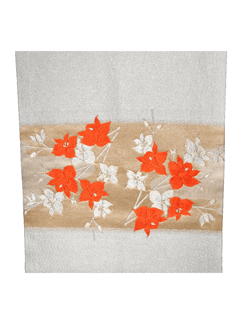 Vintage Kyobukuro Obi weiß-gold