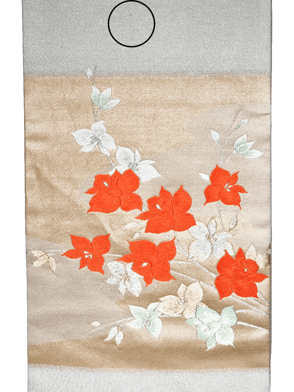 Vintage Kyobukuro Obi weiß-gold