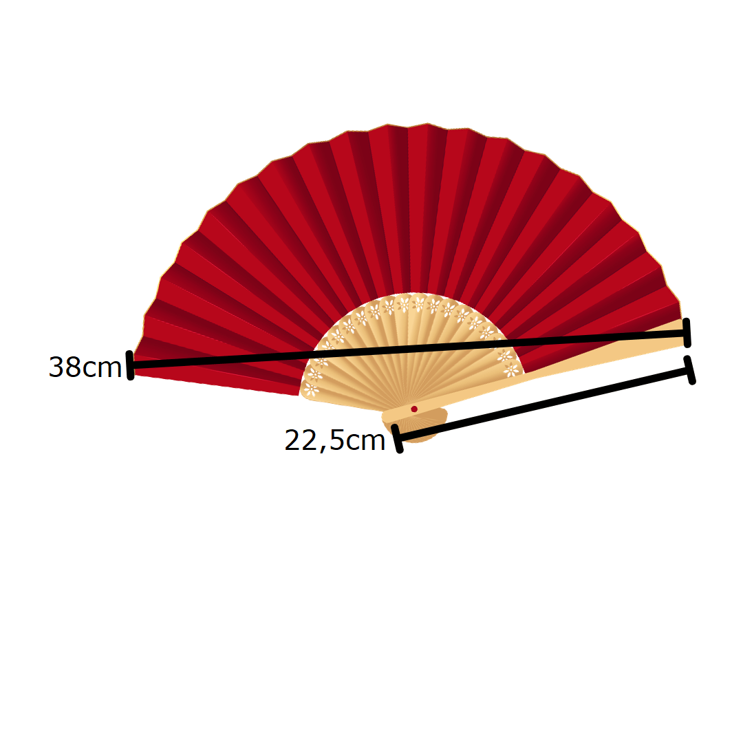 Vintage Sensu japanischer Handfächer Blumen