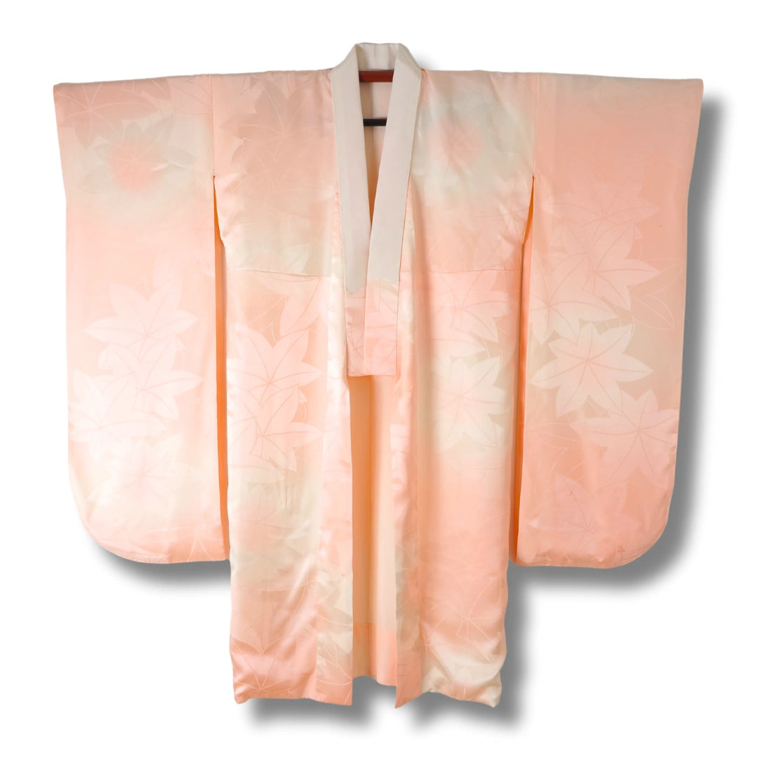 Vintage Damen Furisode Naga Juban Rosa
