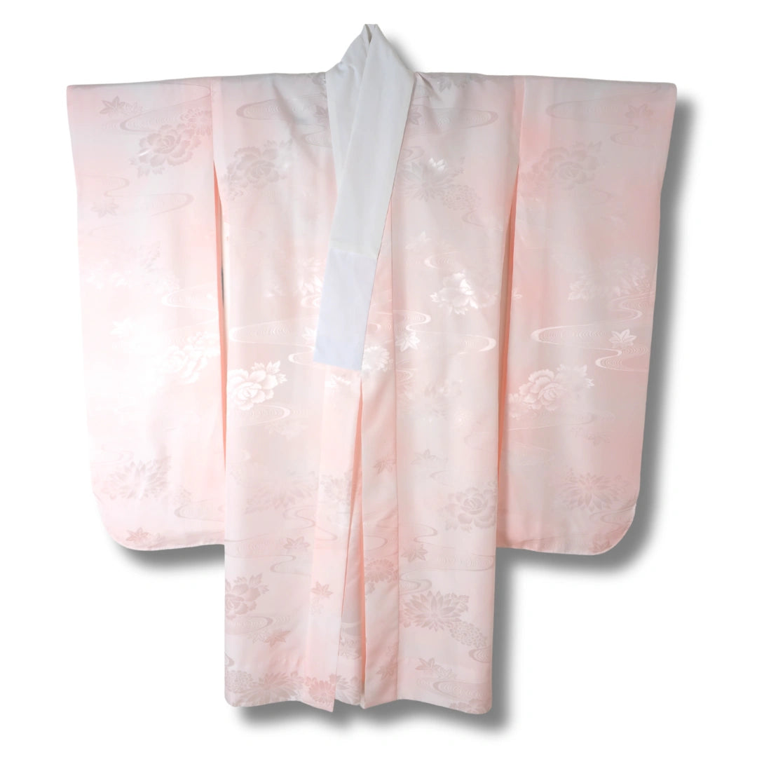 Vintage Damen Furisode Naga-Juban in Rose