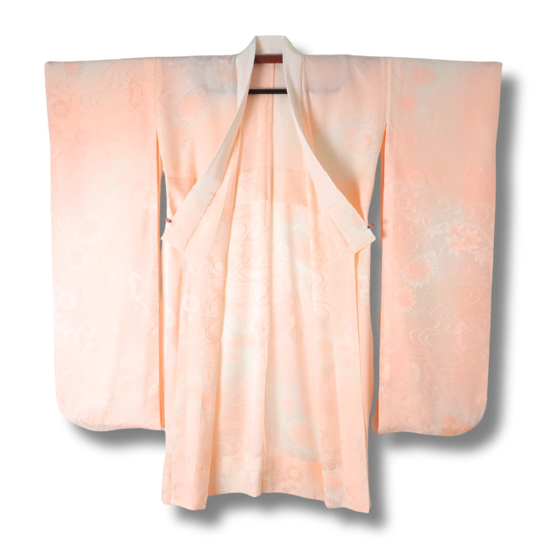 Vintage Damen-Furisode-Juban in Rosa