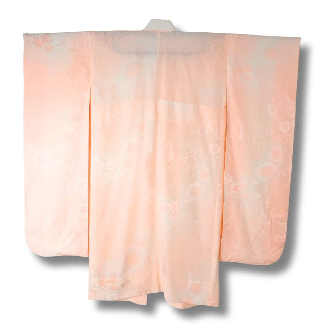 Vintage Damen-Furisode-Juban in Rosa