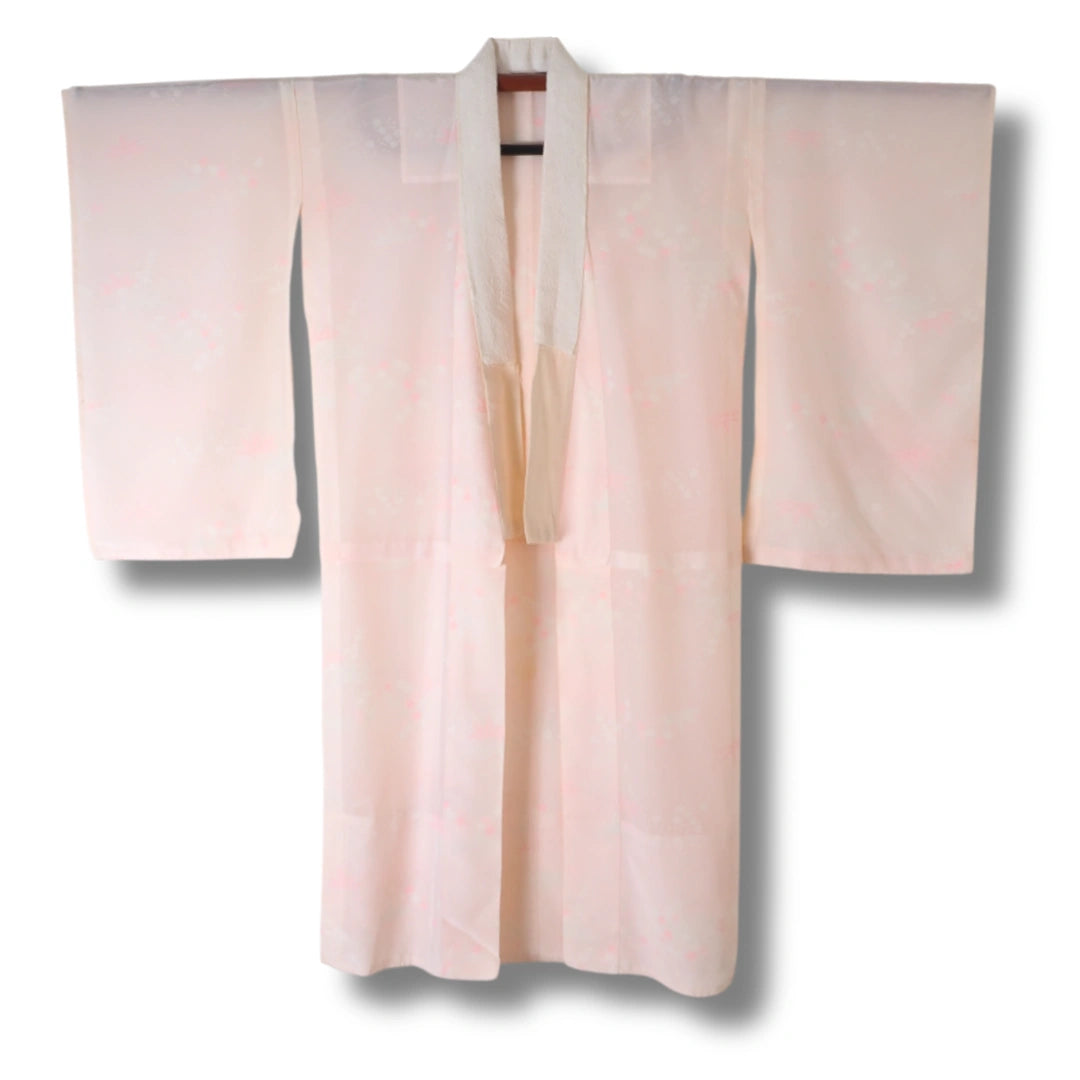 Vintage Damen Fursiode-Juban Rosa mit Blumen