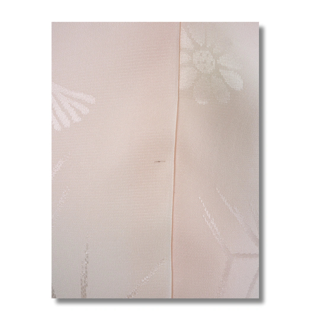 Vintage Damen Furisode Juban Rosa mit Stickerei