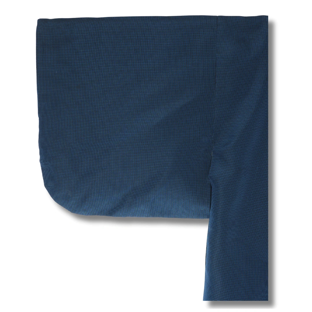 Vintage Damen Haori blau kariert mit Muster Innenseite
