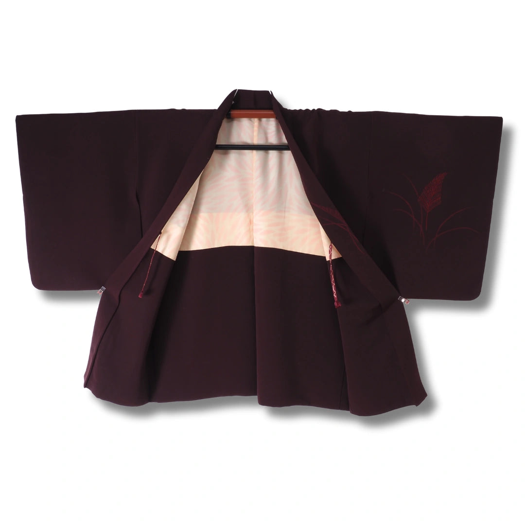 Vintage Damen Haori dunkel lila inkl. Haori Himo