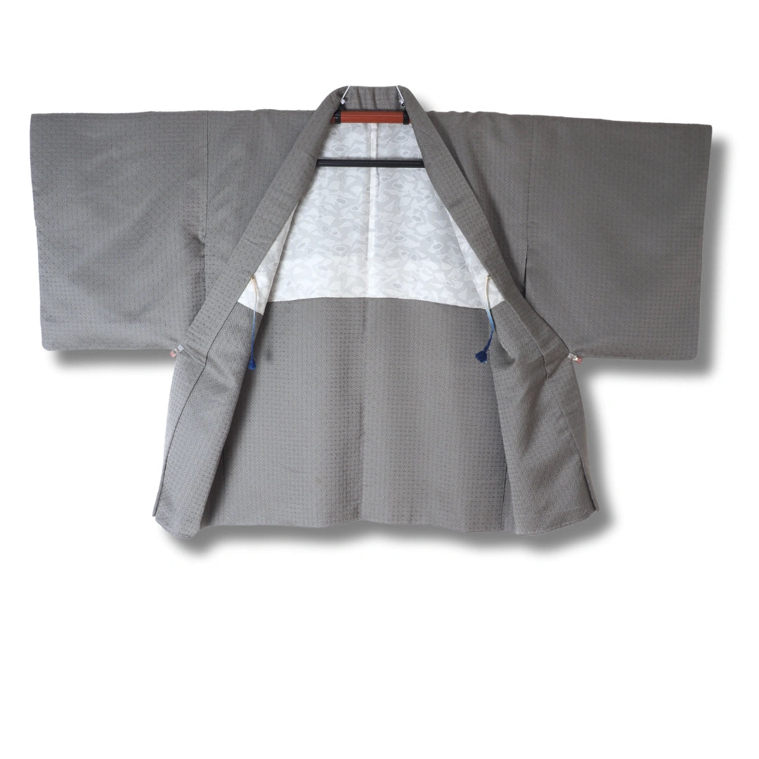 Vintage Damen Haori Grau inkl. Haori Himo