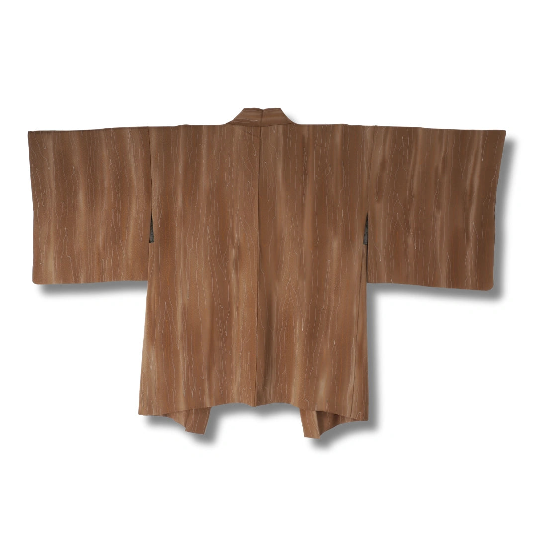 Vintage Damen Haori Hellbraun ink. Haori Himo