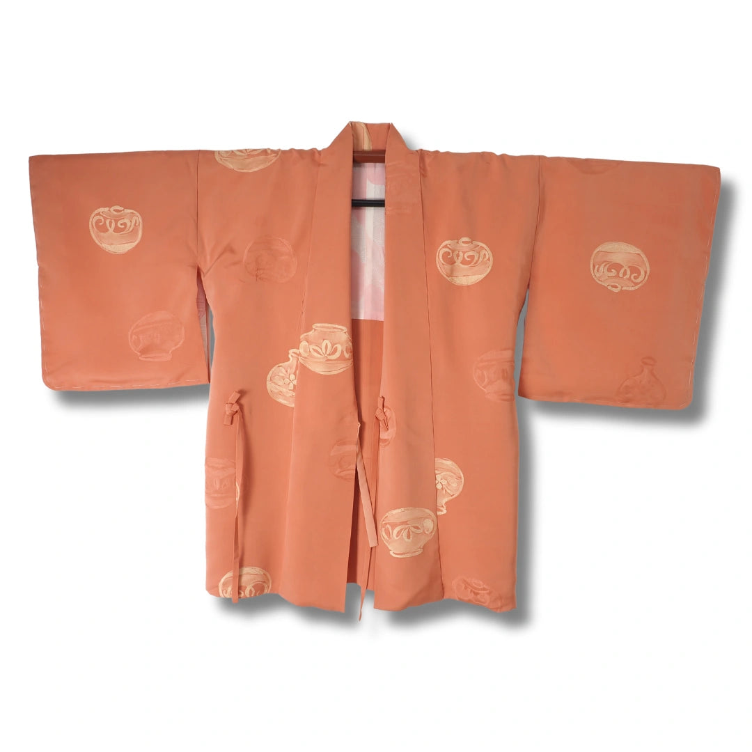 Vintage Damen Haori in Orange 