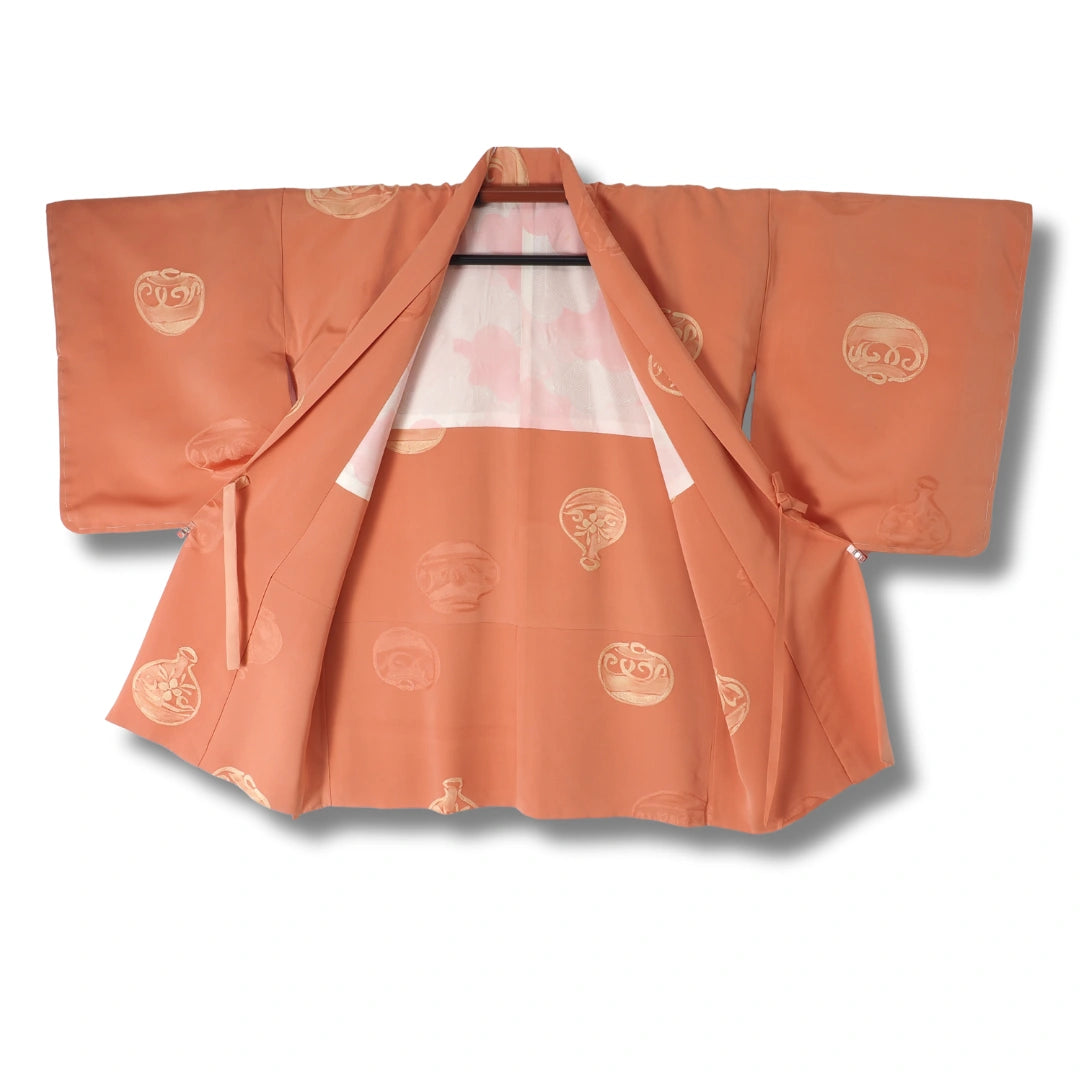 Vintage Damen Haori in Orange 