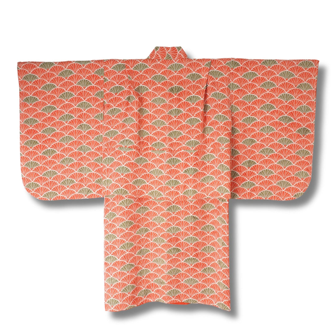 Rückansicht Kinder Kimono mit durchgehendem Muster