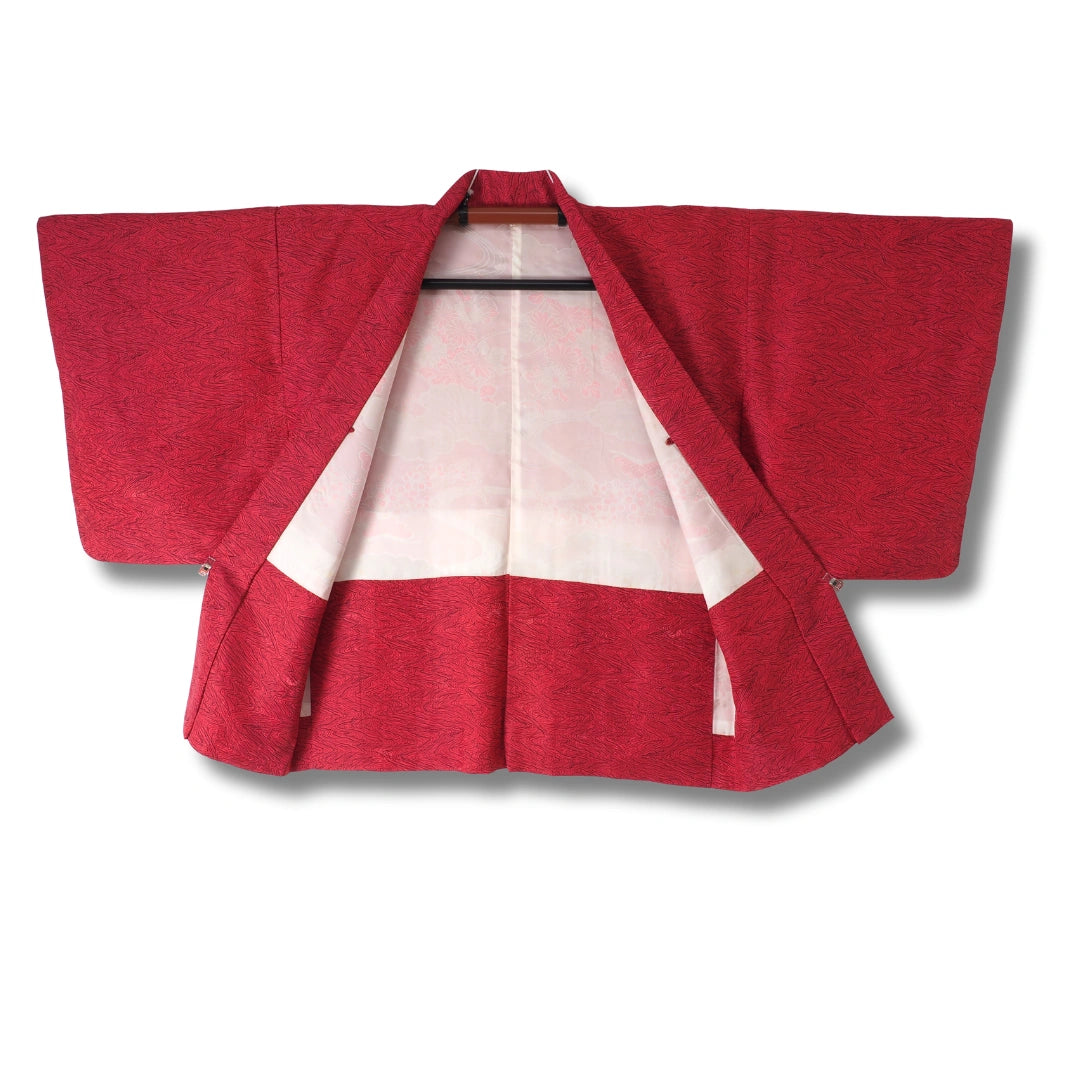 Vintage Damen Haori pink mit Streifen