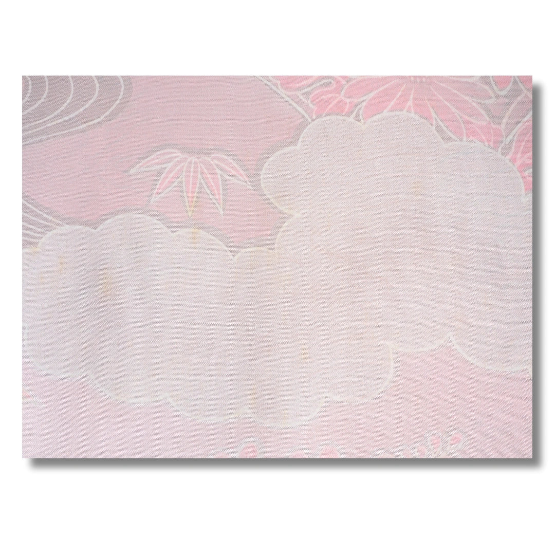 Vintage Damen Haori pink mit Streifen