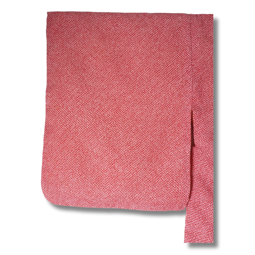 Vintage Damen Haori rot weiß mit Shibori inkl. Haori Himo
