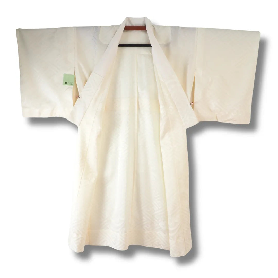Vintage Damen Juban creme geöffnet Vorderansicht